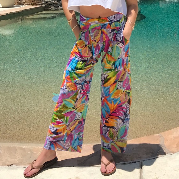 Anne Cole Tropicana Mesh Beach Pants - Picture 3 of 16
